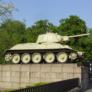 Char T-34 de l'Armée rouge du Mémorial soviétique de Tiergarten