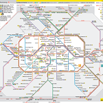 Schnellbahn Liniennetz Tarifbereich ABC, Plan des zones tarifaires ABC S-Bahn