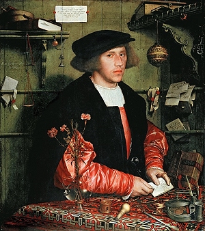 Le Portrait du marchand Georg Gisze, Hans Holbein le jeune, Gemäldegalerie Berlin, deutsche Malerei