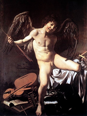 L'Amour vainqueur, Le Caravage, Gemäldegalerie Berlin, italienische Malerei