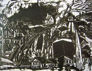 Kupferstichkabinett, Bahnhof Königstein, Ernst Ludwig Kirchner