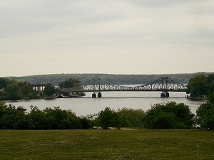 Park Babelsberg, parc de Babelsberg, vue sur le pont de Glienicke