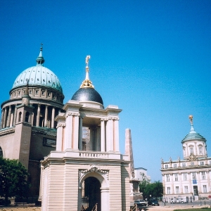 Alter Markt in Potsdam, Nikolaikirche, AltesRathaus, Fortunaportal