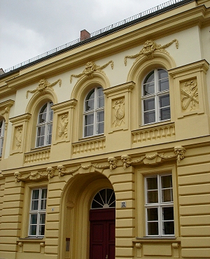 Fassade d'une maison bourgeoise de Potsdam du XVIIIe siècle