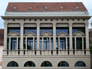 Palazzo Nachbau am neuen Markt in Potsdam, reconstruction et réinterprétation d'un palais sur le côté nord du Neuer Markt à Potsdam